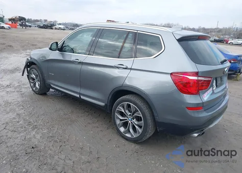 2015 BMW X3 xDrive35I z USA, uszkodzony, nr VIN 5UXWX7C52F0K35352